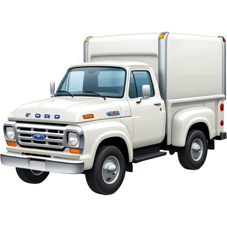White Ford Truck emoji