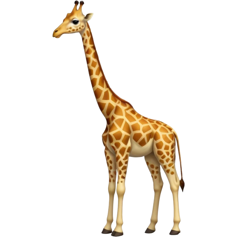 full body of giraffe, front view emoji