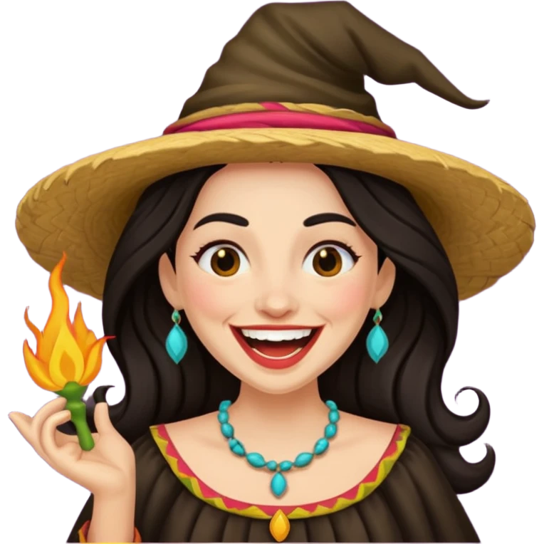 Bruja riendo  emoji