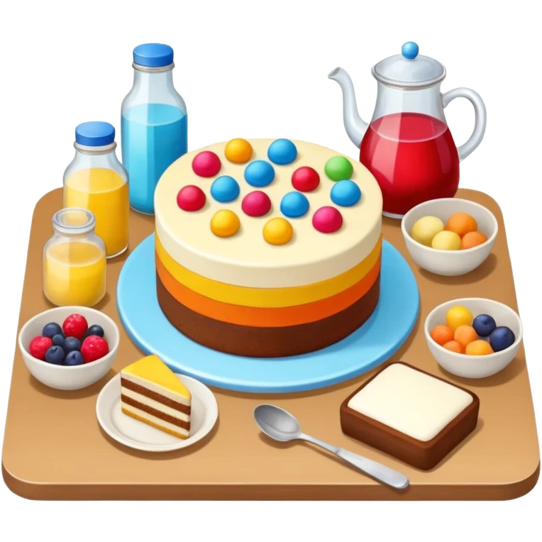 cake baking ingredients emoji