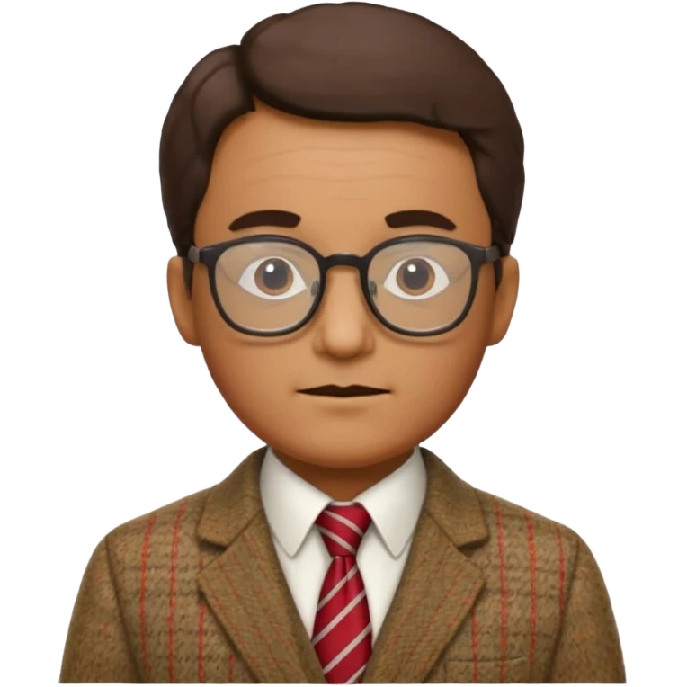 professor with red tie emoji
