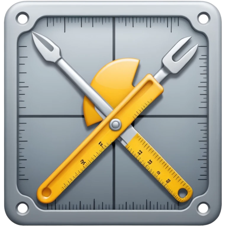 mac os icon crop ruler square intersected emoji