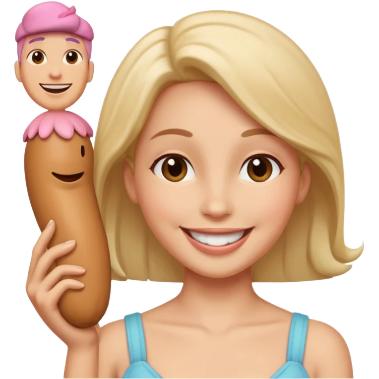 Futanari (female but have penis) emoji