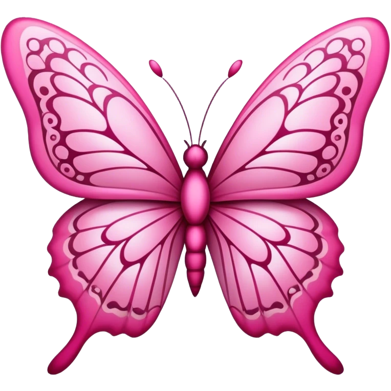 Pink butterfly  emoji