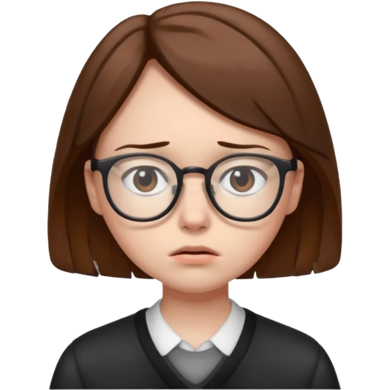 sad student emoji
