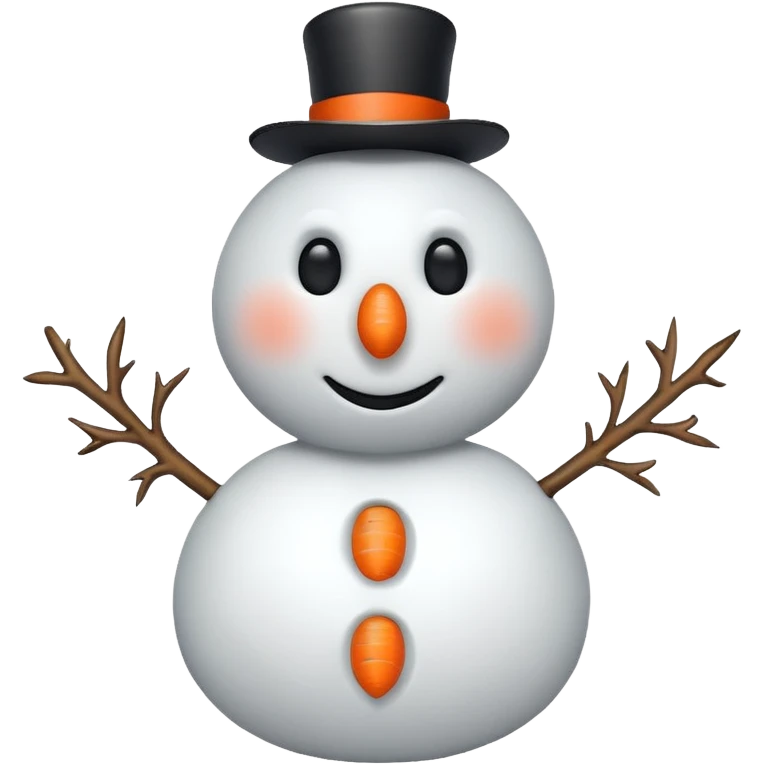 A basic snowman emoji