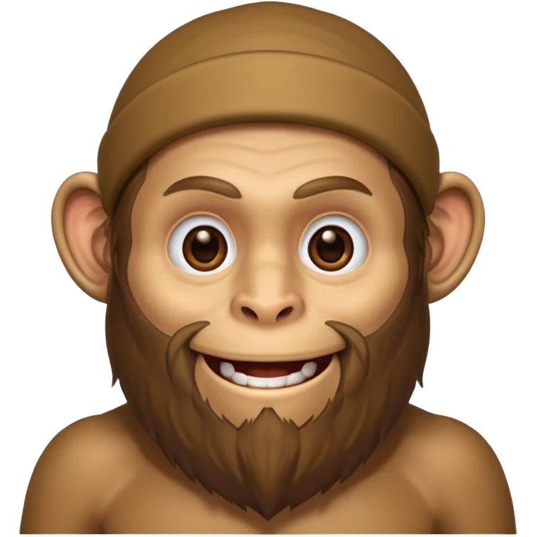 monkey man, beard emoji