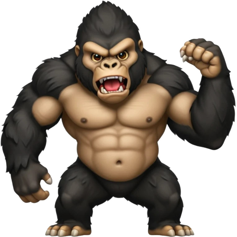 angry gorilla emoji