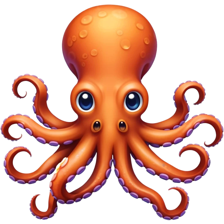 Octopus wearing a bow emoji