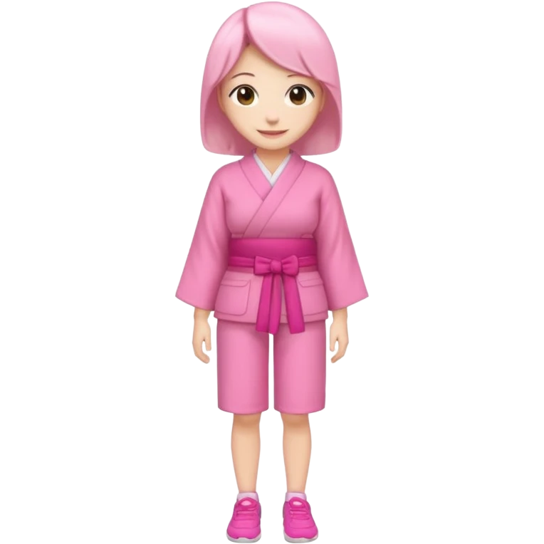  woman Japanese full body pink  emoji