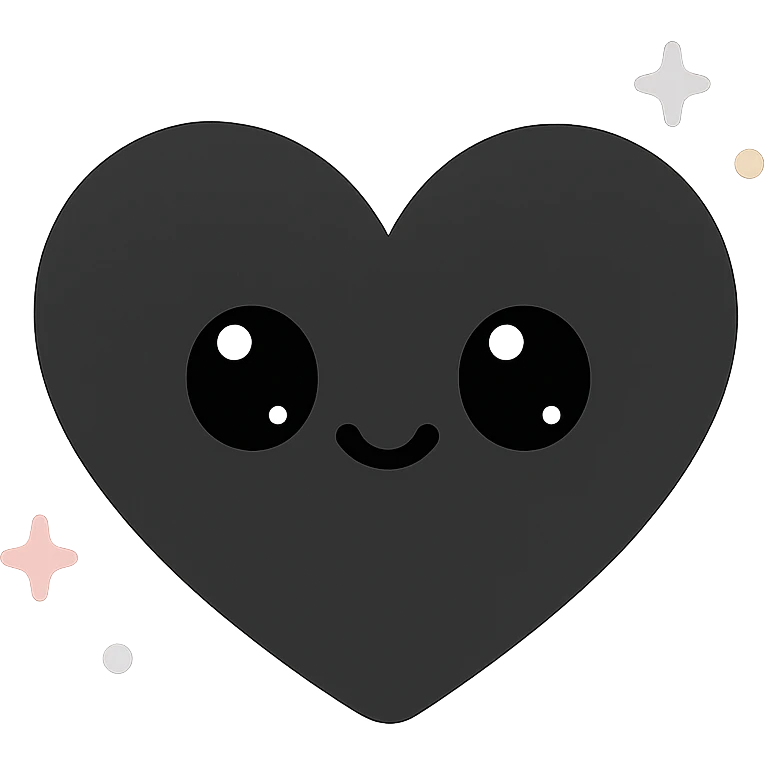black heart emoji