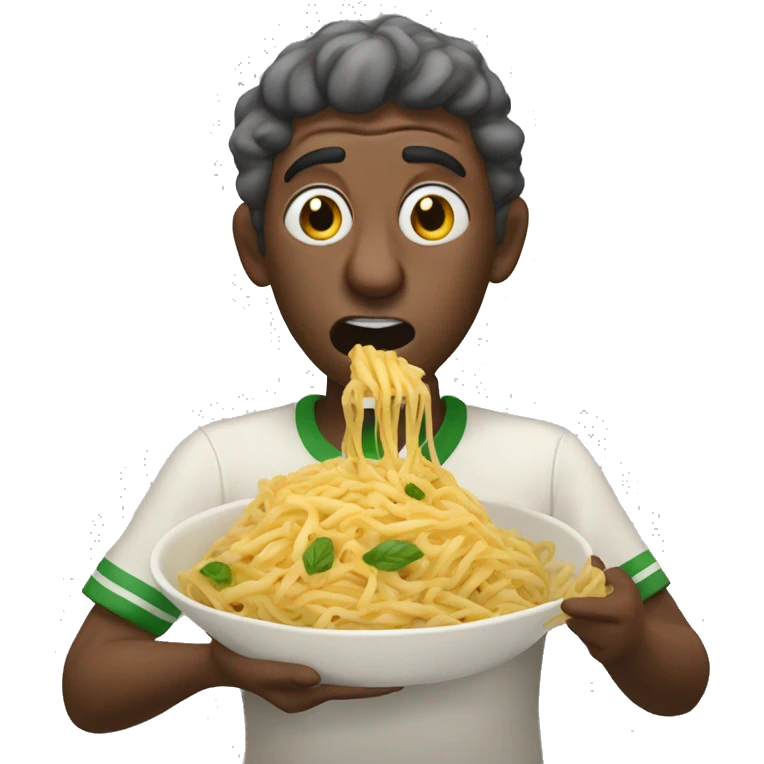 Gwilhem Tayot eating pasta emoji