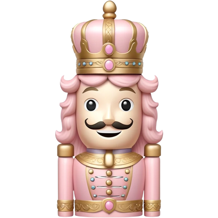 Pastel pink nutcracker  emoji