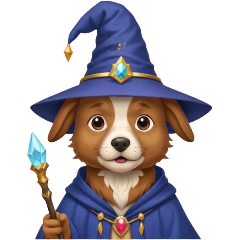 Dog wizard emoji