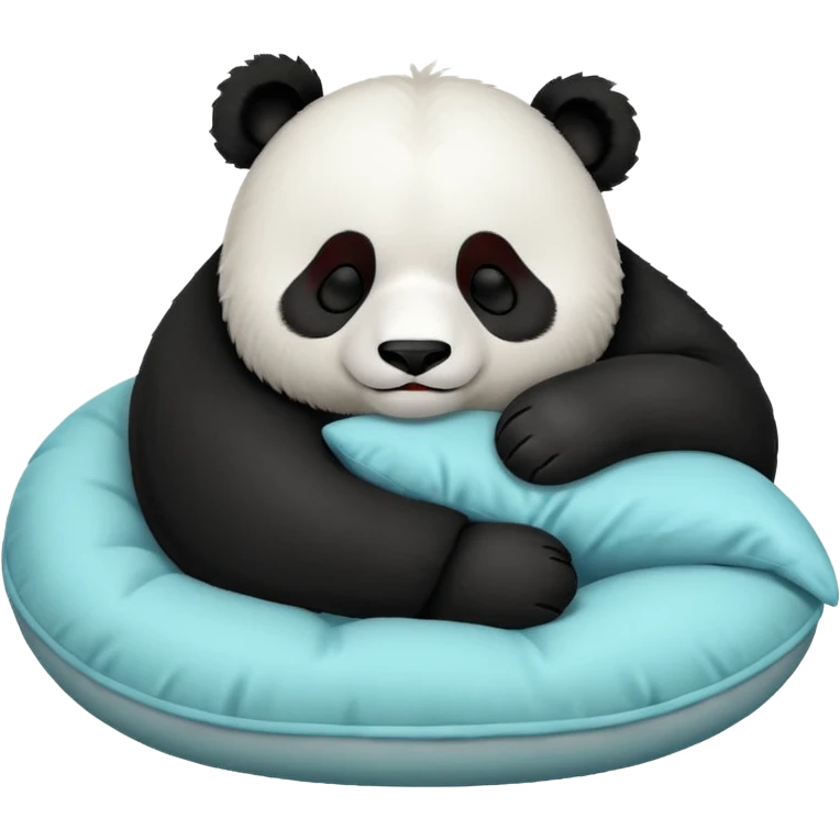 Panda sleeping on a pillow  emoji