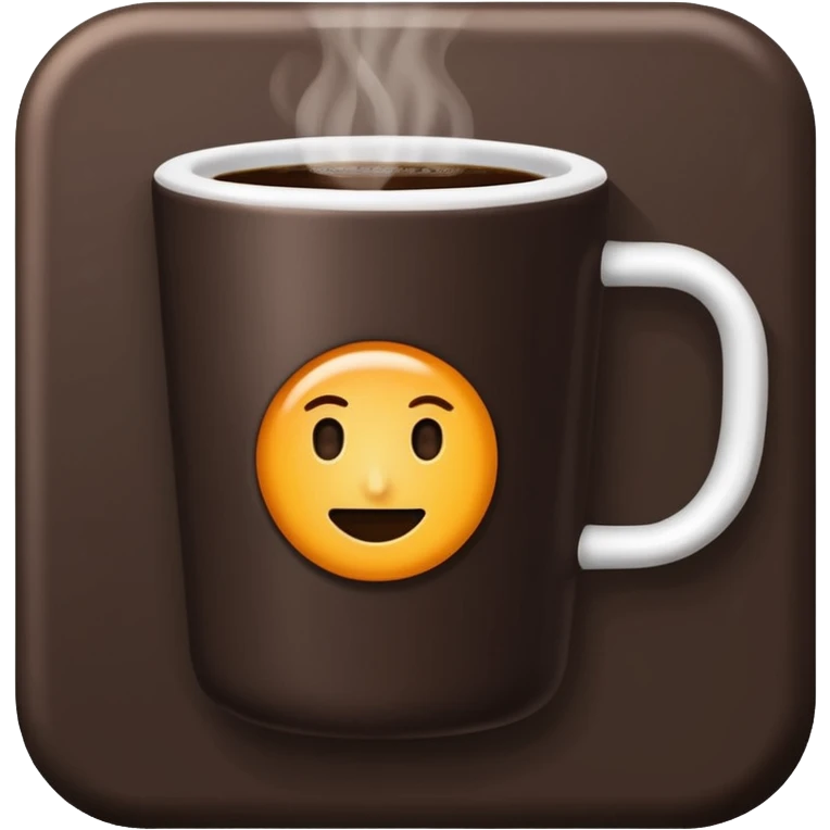 room temperature coffee minimal style emoji