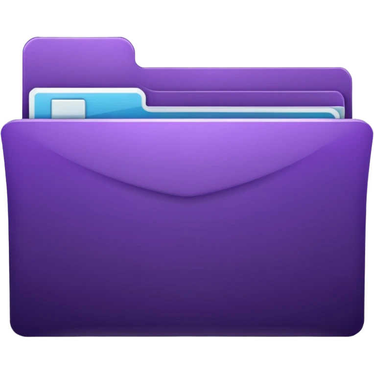 dark purple favorite folder emoji