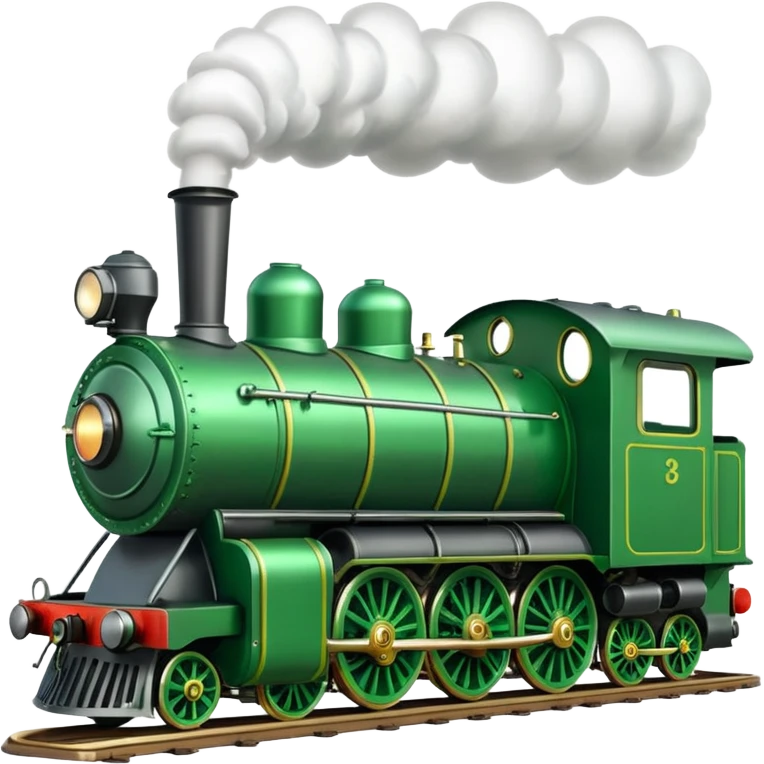 Create a green steam train emoji