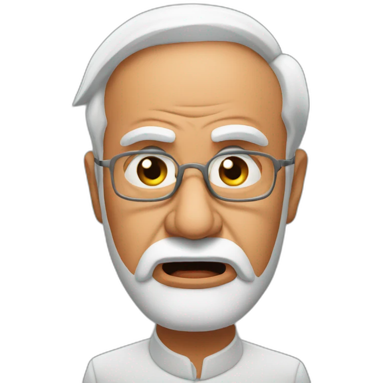 Narendra Modi angry emoji