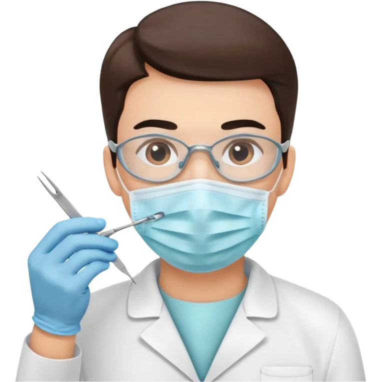 Tooth extracted by tweezer holder by dentist  emoji
