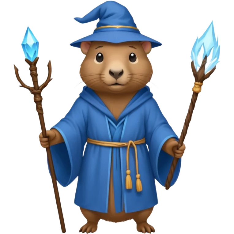 A capybara wizard emoji