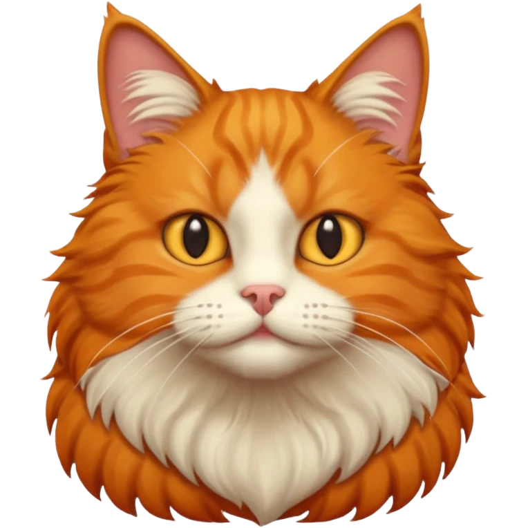Ginger cat, english breed emoji