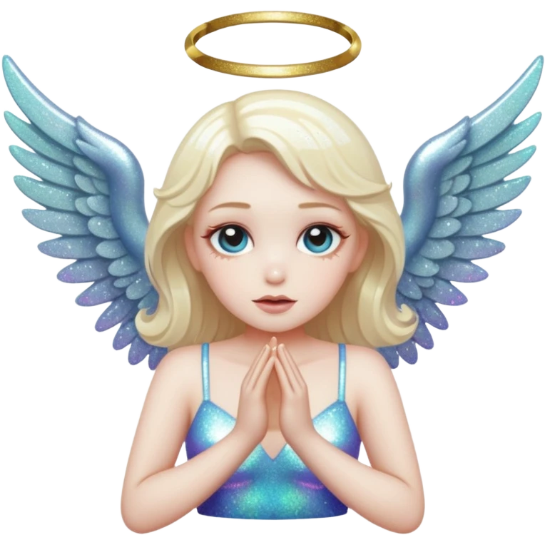 glitter fallen angel emoji