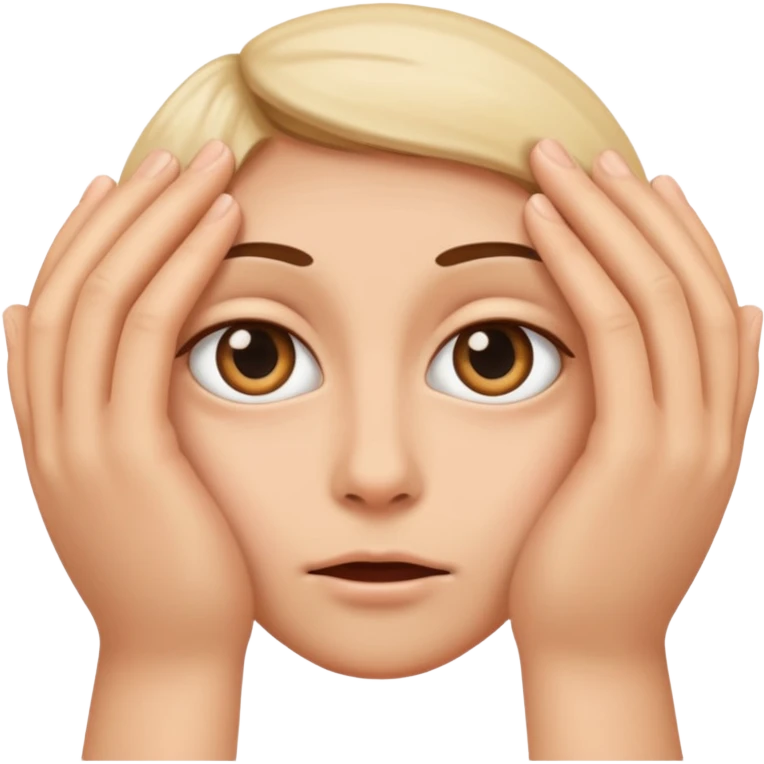 Peeking eyes through fingers emoji