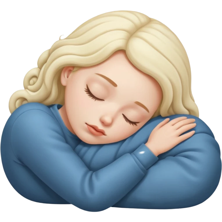 person curled up sleeping emoji
