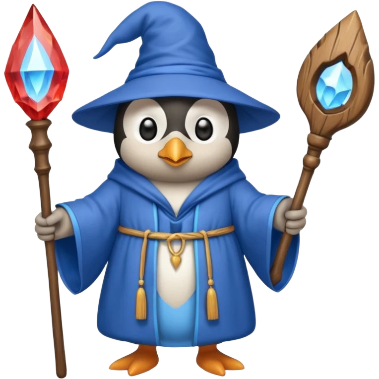 Penguin Wizard emoji