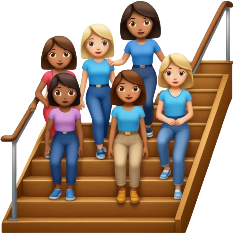 women on stair emoji