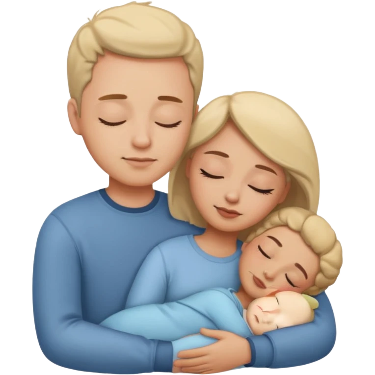Sleeping romance couple emoji