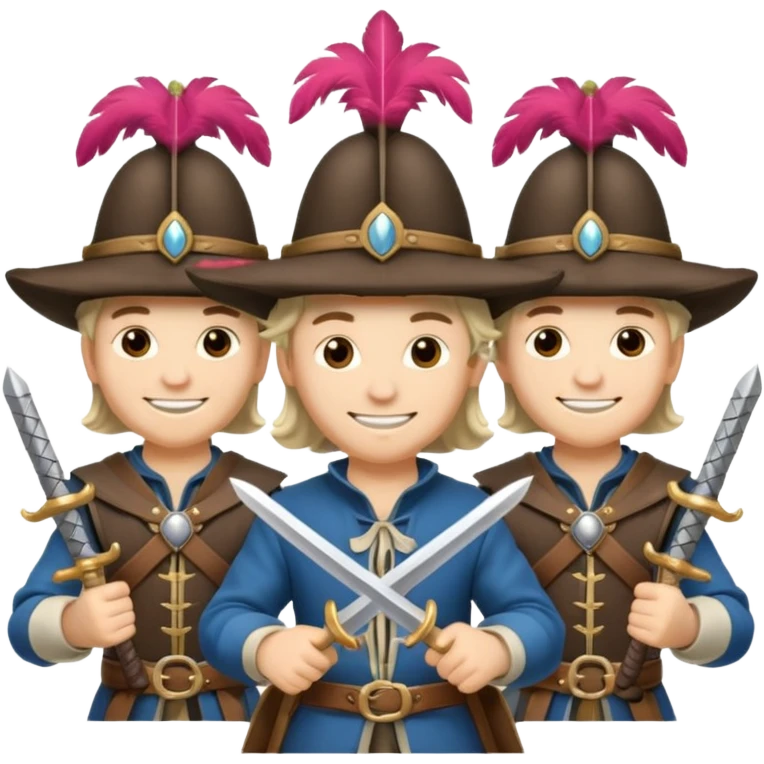 3 silahşörler emoji