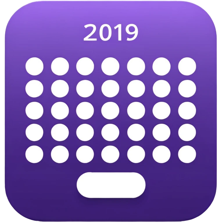 cicle calendar purple emoji