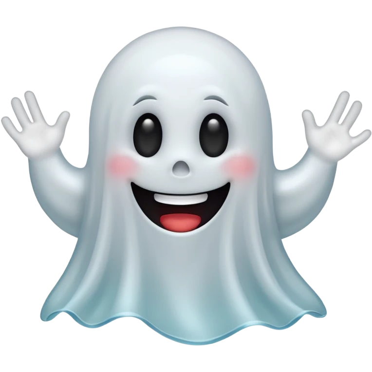 happy ghost emoji