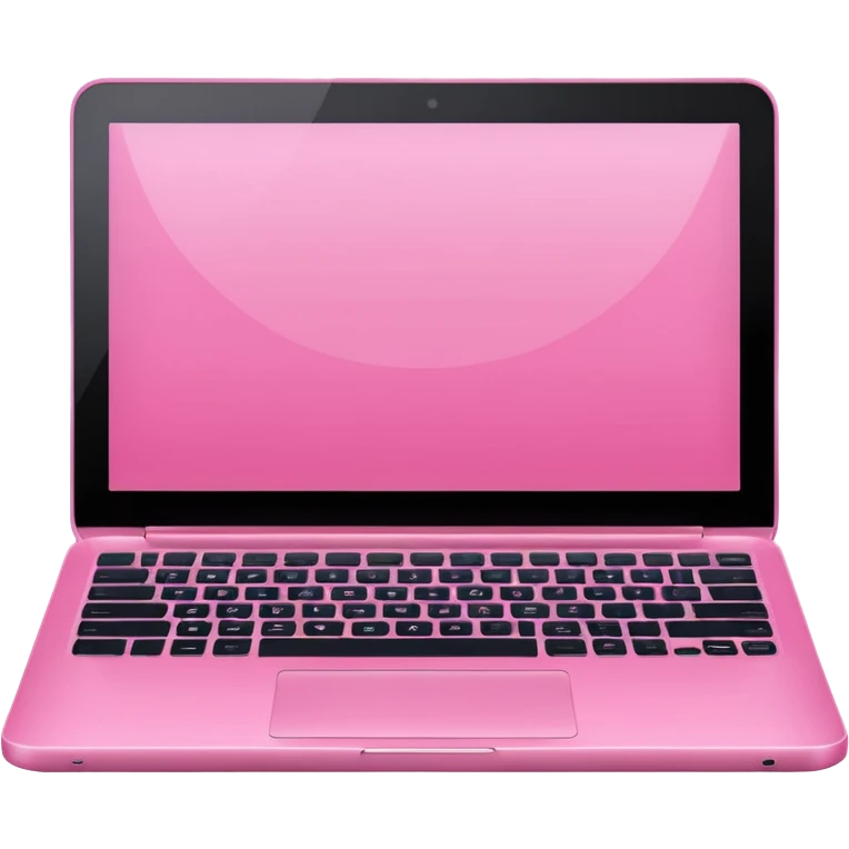 Pink laptop emoji