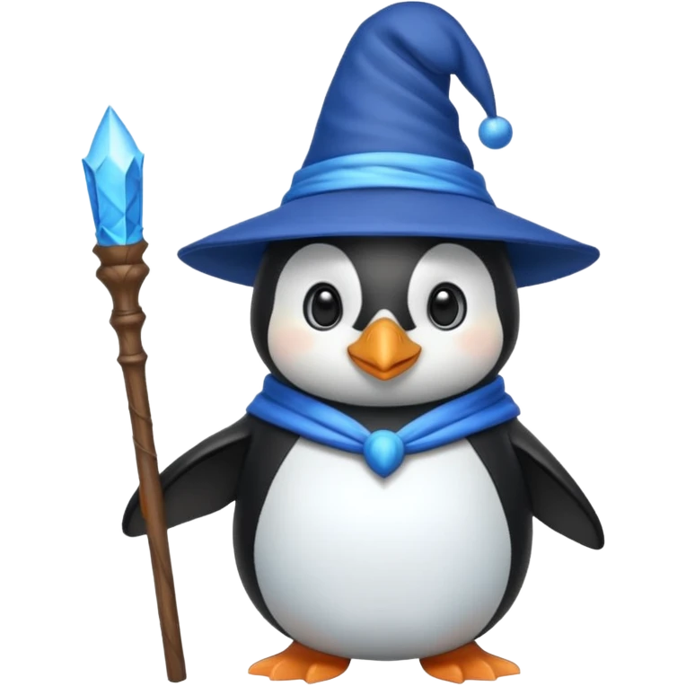 Penguin Wizard emoji