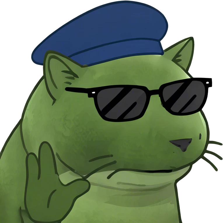 Cat with sunglasses emoji