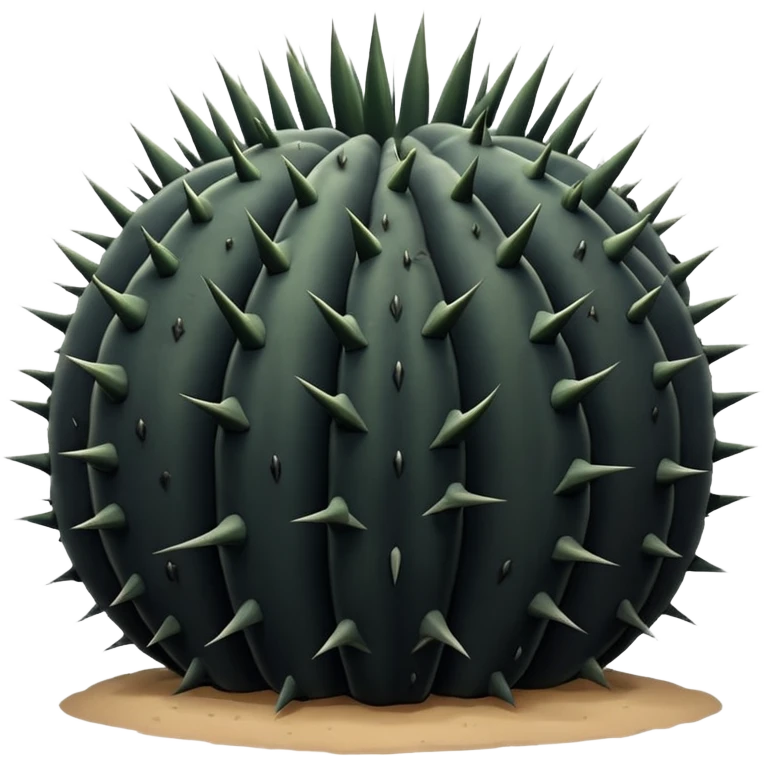 black cactus emoji