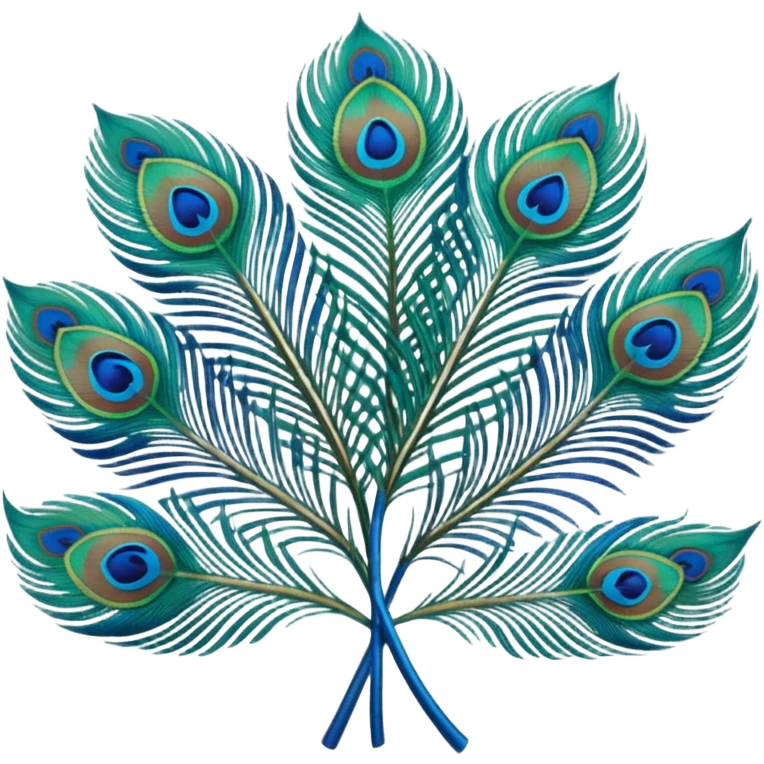 Peacock feathers emoji