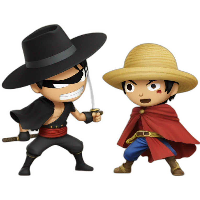 Luffy vs zorro emoji