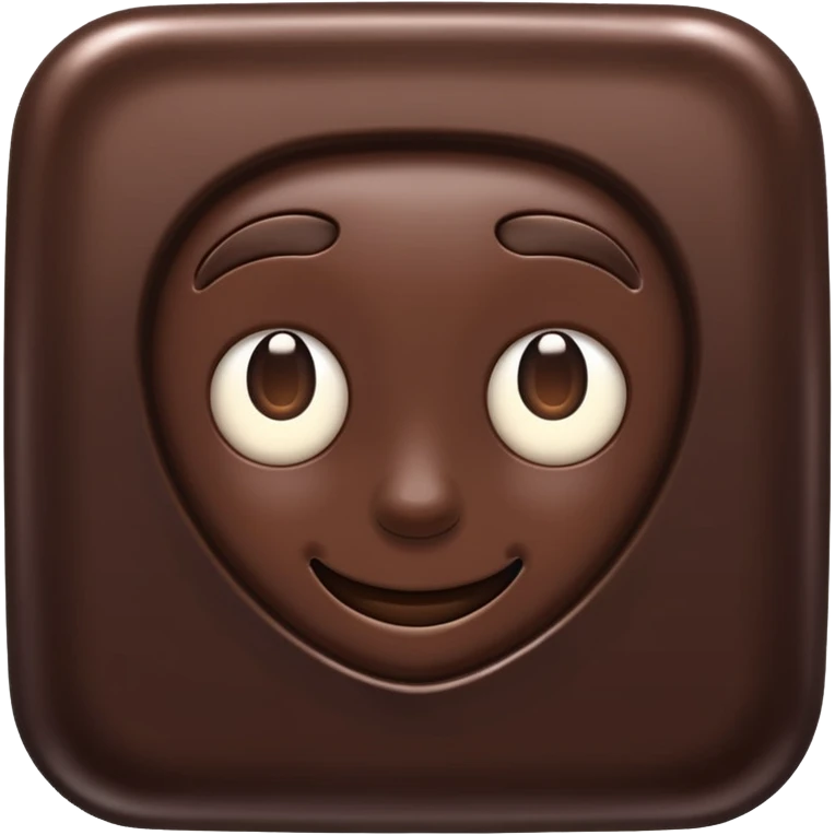 dark chocolate separated square emoji
