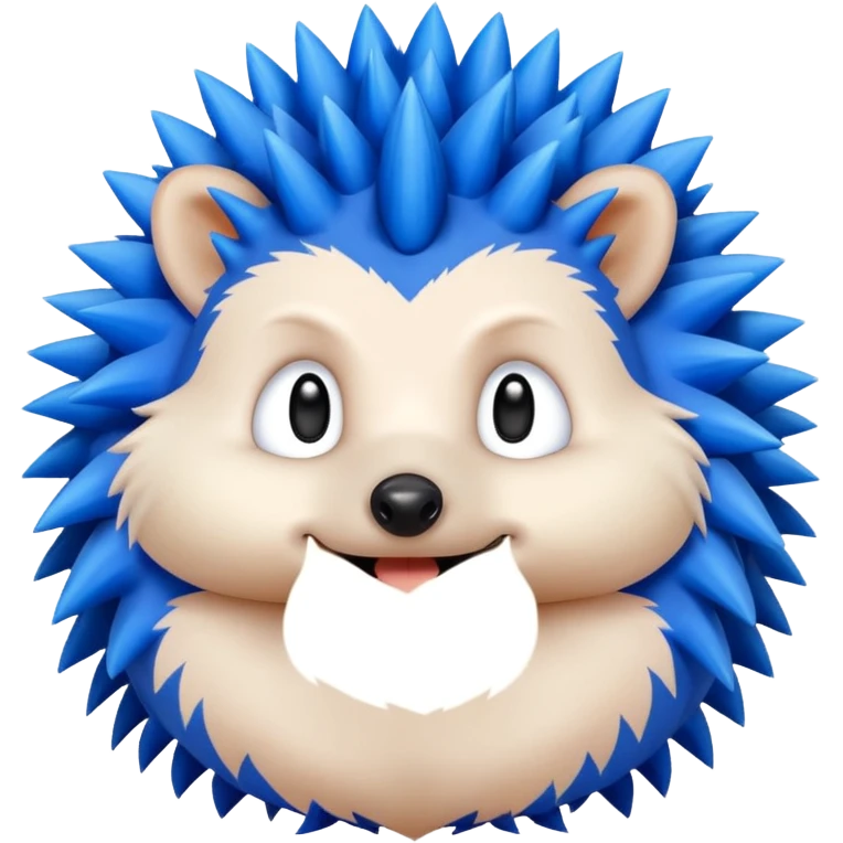 A blue hedgehog with 6 spines  emoji