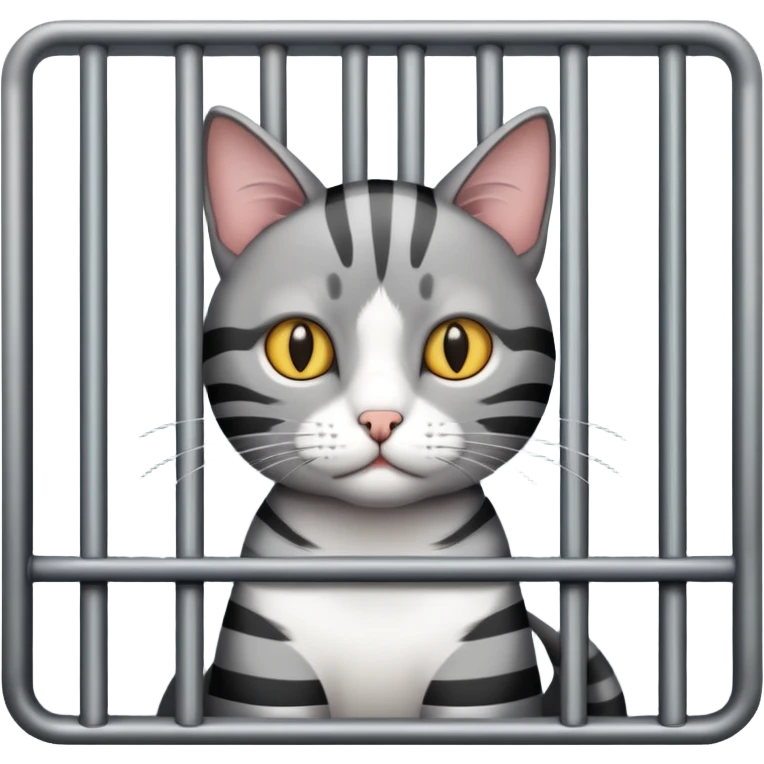 Cat in jail  emoji