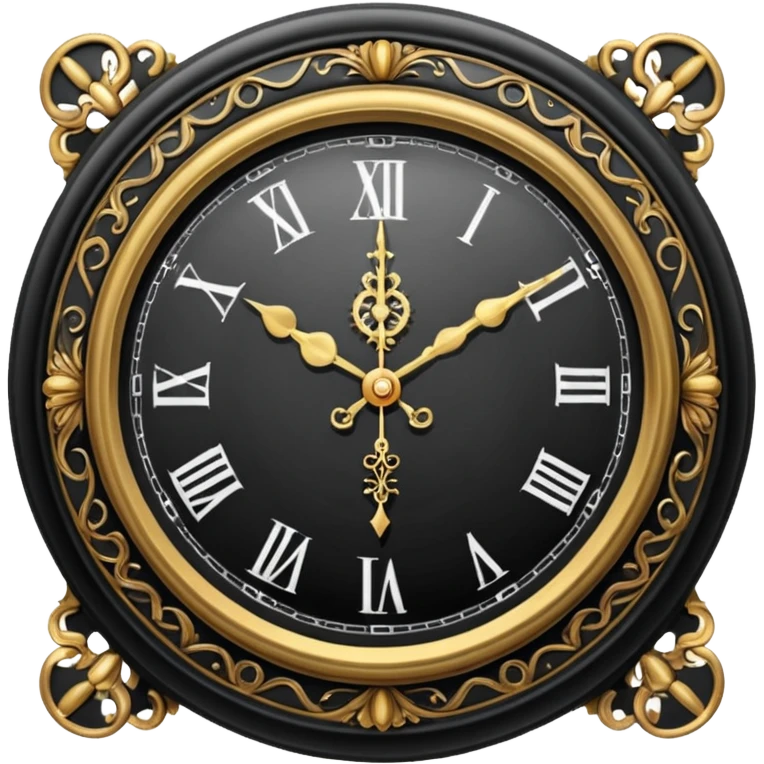 Black hours emoji