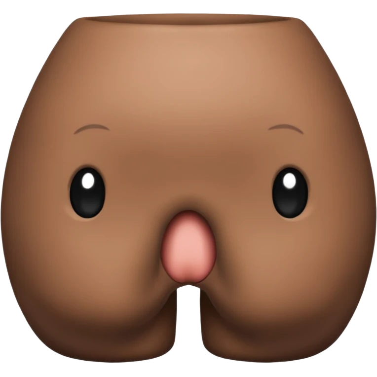 black butt emoji