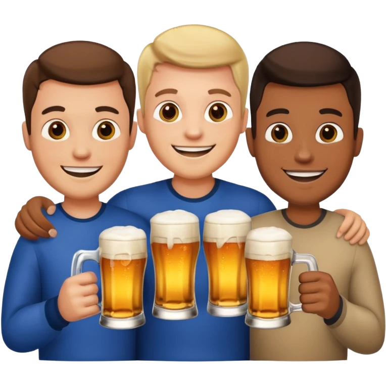 Männer mit Bier emoji