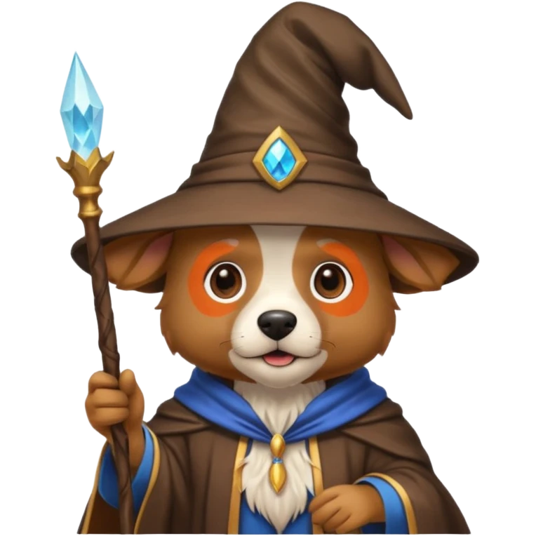 Dog wizard emoji