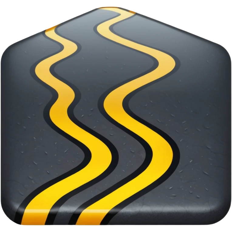 slippery road emoji