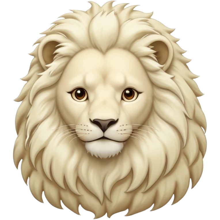 White lion emoji